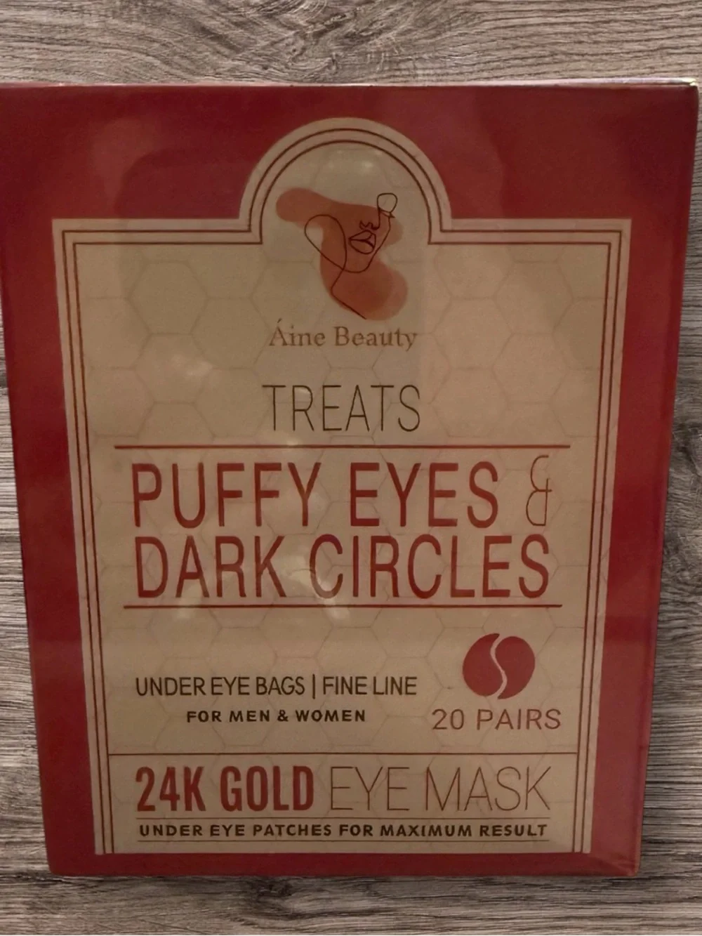 24K Gold Eye Mask - Red Packaging